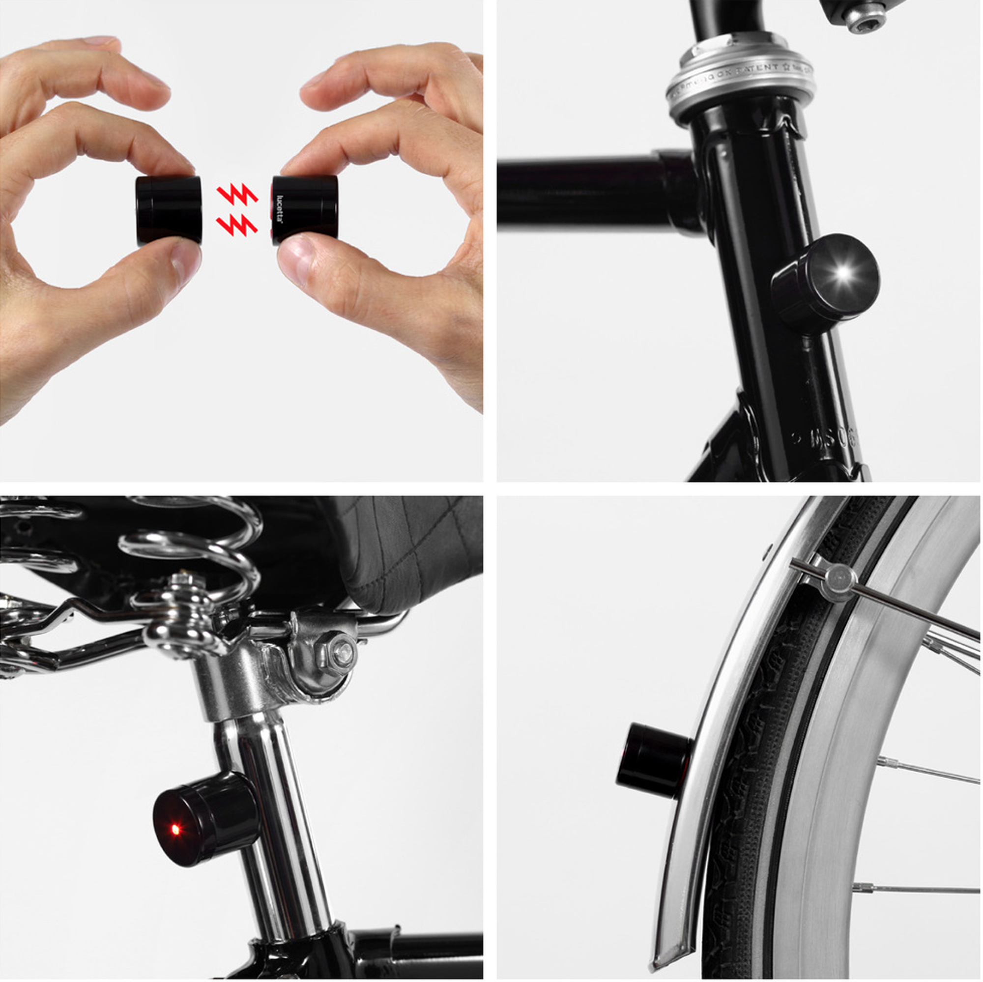 lucetta magnetic bicycle lights by pizzolorusso. – DesignApplause