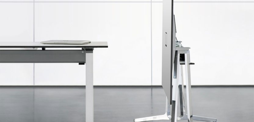 halcon takes portable tables to high-end with skill. neocon15.