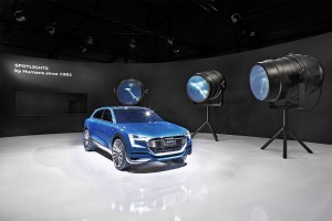 audi celebrates its 10th anniversary at design miami with human since 1982.