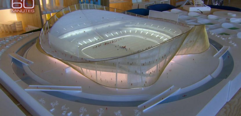 bjarke ingels envisions new washington redskins sports stadium.