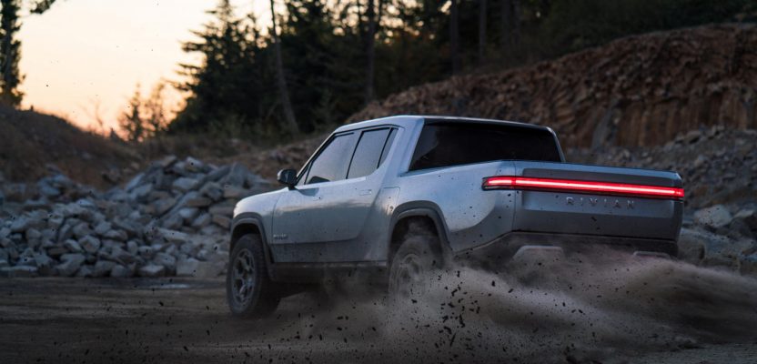 first amazon and now ford investing in all-electric pickup truck startup rivian.