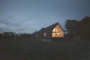 black barn an off-grid residence by studio bark incorporates a range of environmental technologies.